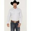 Cheapest 🎉 Cody James Men's Sand Creek Tonal Solid Long Sleeve Snap Western 👚 Shirt - Big & Tall White 🔔