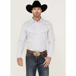 Cheapest 🎉 Cody James Men's Sand Creek Tonal Solid Long Sleeve Snap Western 👚 Shirt - Big & Tall White 🔔