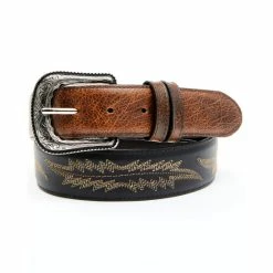 Discount ๐ Cody James Men's Two-Tone Brown Buck Western Belt Black/brown ๐