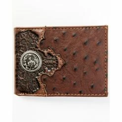 Brand new ⭐ Cody James Men's Bifold Ostrich Wallet Brown 🤩