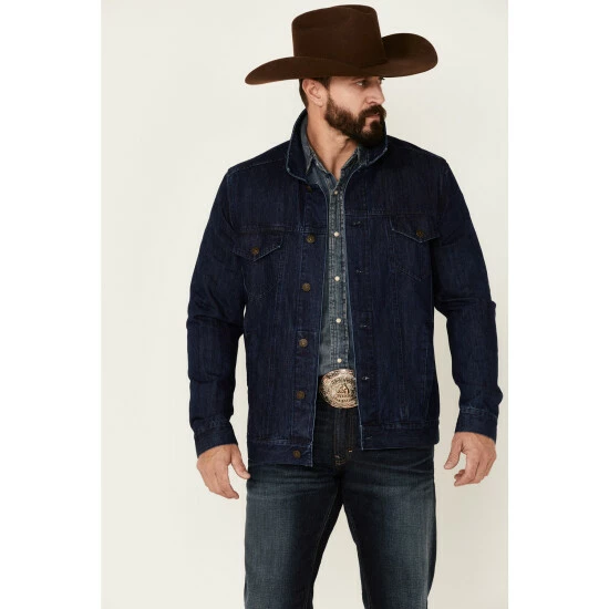 Coupon โค๏ธ Cody James Men's Coasting Medium Wash Button-Front Unlined Denim Jacket Indigo ๐คฉ