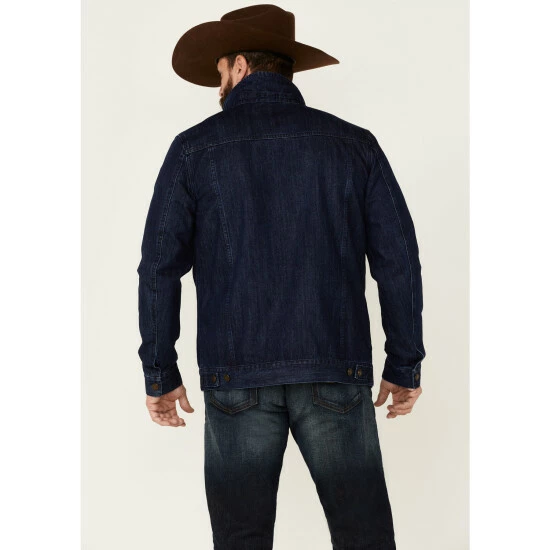 Coupon โค๏ธ Cody James Men's Coasting Medium Wash Button-Front Unlined Denim Jacket Indigo ๐คฉ - Image 4