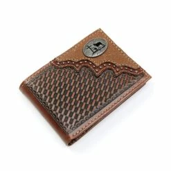 Promo 💯 Cody James Men's Praying Cowboy Bifold Wallet Brown 👍