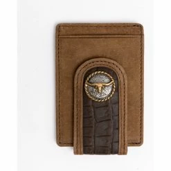 Flash Sale 🔔 Cody James Men's Croc Embossed Money Clip Leather Wallet Black ⭐