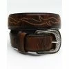 Cheapest 😀 Cody James Men's Orange Stitched Belt Brown 😉