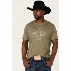 Best deal 🤩 Cody James Men's Roaming The Range Graphic Short Sleeve T-Shirt Green 🌟
