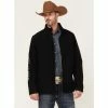 Top 10 ⌛ Cody James Core Men's Serape Logo Sleeve Zip-Front Steamboat Jacket Black 🌟