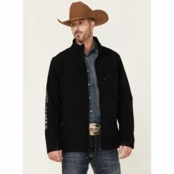 Top 10 โ Cody James Core Men's Serape Logo Sleeve Zip-Front Steamboat Jacket Black ๐