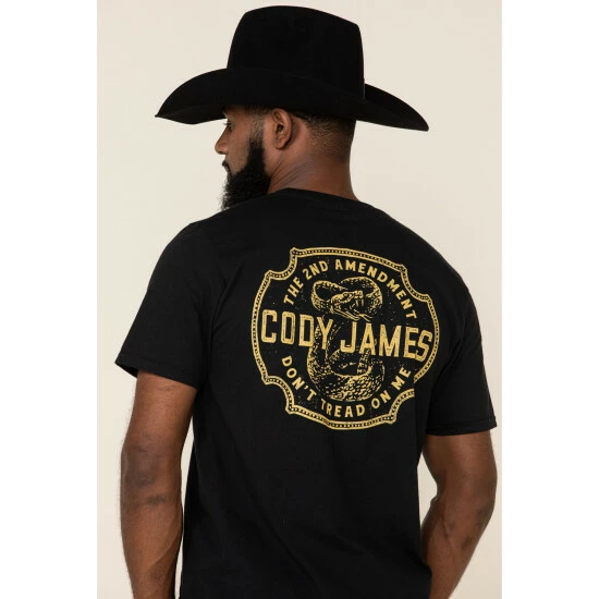 New ๐งจ Cody James Men's Black Snake Buckle Graphic T-Shirt ๐ฅฐ - Image 4