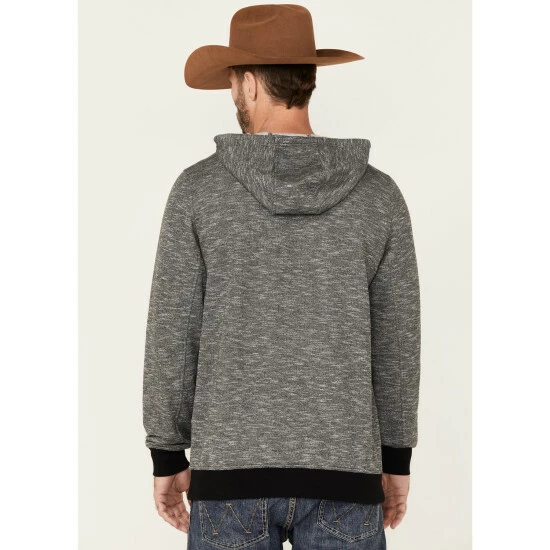 Brand new 🌟 Cody James Men's Heather Black Embroidered Logo Sleeve Pullover Hooded Sweatshirt 👏 - Image 4