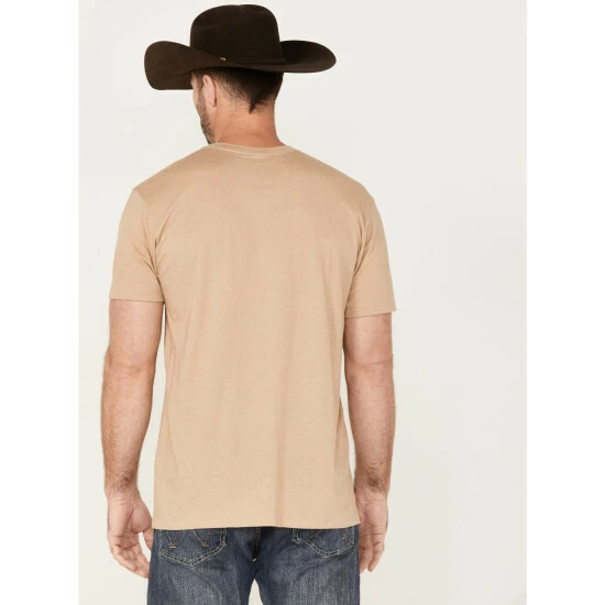 Outlet 🤩 Cody James Men's Skull Card Short Sleeve Graphic T-Shirt Beige/khaki 😉 - Image 4