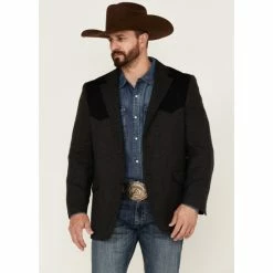 Buy 👍 Cody James Men's Waco Contrast Yolk Button-Down Western Sportcoat Charcoal 😉