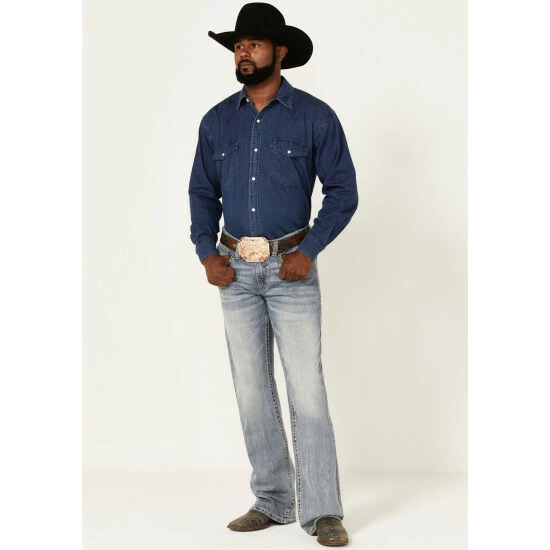 Flash Sale ๐คฉ Cody James Men's Hacienda Medium Wash Stretch Slim Bootcut ๐ Jeans ๐