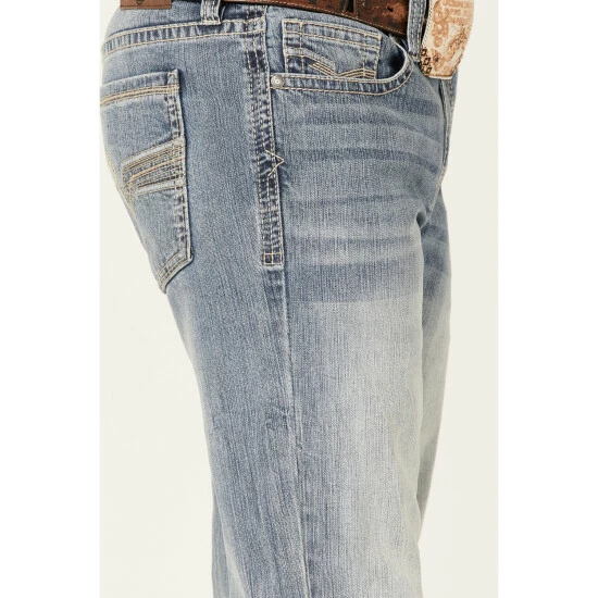 Flash Sale ๐คฉ Cody James Men's Hacienda Medium Wash Stretch Slim Bootcut ๐ Jeans ๐ - Image 2