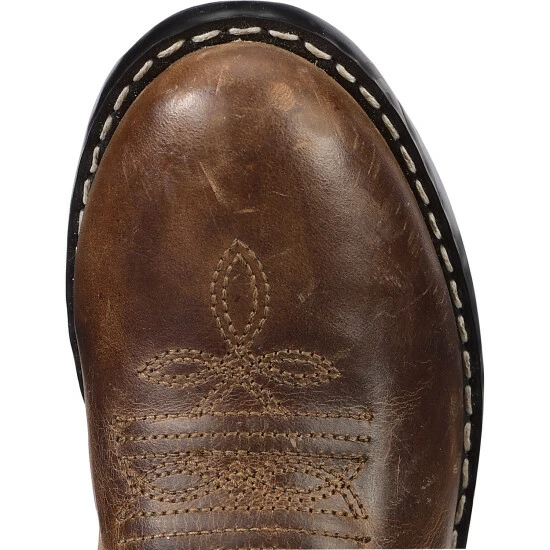 New โค๏ธ Cody James Boys' Two-Tone Embroidered Western ๐ฅพ Boots - Round Toe Brown ๐ - Image 5