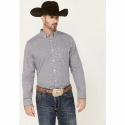 Best Sale 🔥 Cody James Men's Toby Long Sleeve Button Down Stretch Western 👕 Shirt White 🛒
