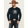 Buy ❤️ Cody James Men's Navy Die Free Eagle Graphic Long Sleeve T-Shirt 😀