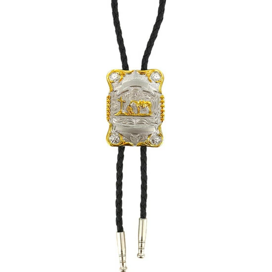 Best Pirce ๐ Cody James Men's Horse And Cross Bolo Tie Silver โจ - Image 2