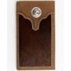 Buy 🥰 Cody James Men's Hair On Praying Cowboy Leather Checkbook Wallet Brown 👏