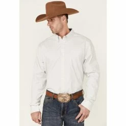 Discount 👏 Cody James Core Men's Circuit Board Geo Print Long Sleeve Button-Down Western 👚 Shirt Grey 😉