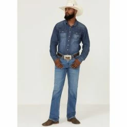 Best reviews of ❤️ Cody James Men's Buffalo Stackable Medium Wash Stretch Straight Denim 👖 Jeans 🔔