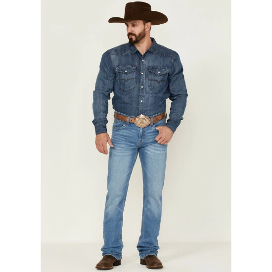 Best Pirce 😉 Cody James Men's Yeehaw Light Wash Stackable Straight 👖 Jeans 👍