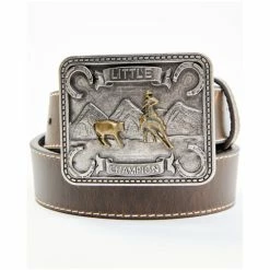 Cheapest 💯 Cody James Kids' Little Champion Brown Leather Belt For Unisex-Kid ❤️