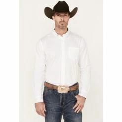 Buy 🎉 Cody James Men's Rare Bird Solid Long Sleeve Button Down Stretch Western 👚 Shirt White ✨