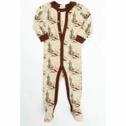 Coupon ⭐ Cody James Infant-Boys' Desert Scene Short Sleeve & Long Sleeve Onesie Set Taupe 💯