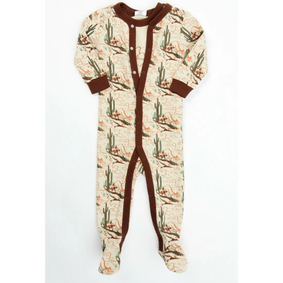 Coupon ⭐ Cody James Infant-Boys' Desert Scene Short Sleeve & Long Sleeve Onesie Set Taupe 💯