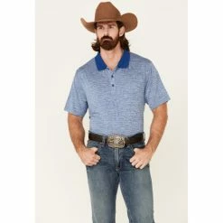 Cheap 🤩 Cody James Core Men's Striped Short Sleeve Polo 👕 Shirt Blue 😍