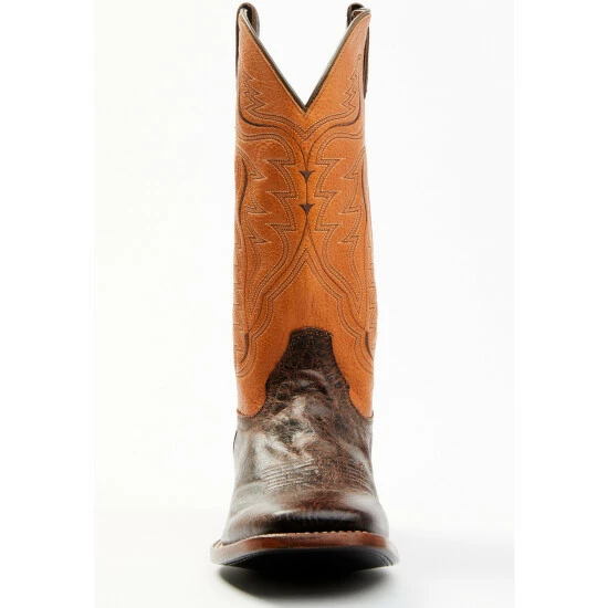 New ๐ฅ Cody James Men's Melbourne Cognac Leather Western ๐ฅพ Boots - Broad Square Toe Orange ๐ - Image 4