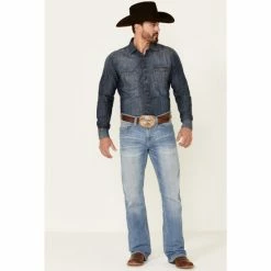 Best Pirce ๐ Cody James Men's Whistler Med Stretch Slim Fit Bootcut ๐ Jeans Blue ๐