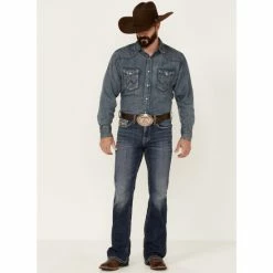 Flash Sale 🎁 Cody James Core Men's Eight Seconds Medium Wash Performance Stretch Relaxed Bootcut 👖 Jeans Blue 🔥