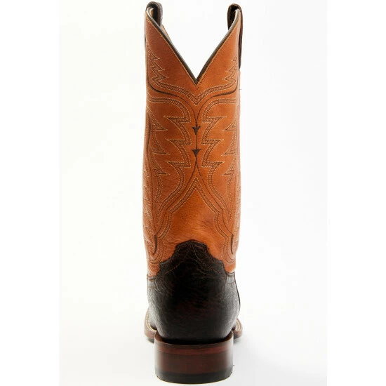 New ๐ฅ Cody James Men's Melbourne Cognac Leather Western ๐ฅพ Boots - Broad Square Toe Orange ๐ - Image 5