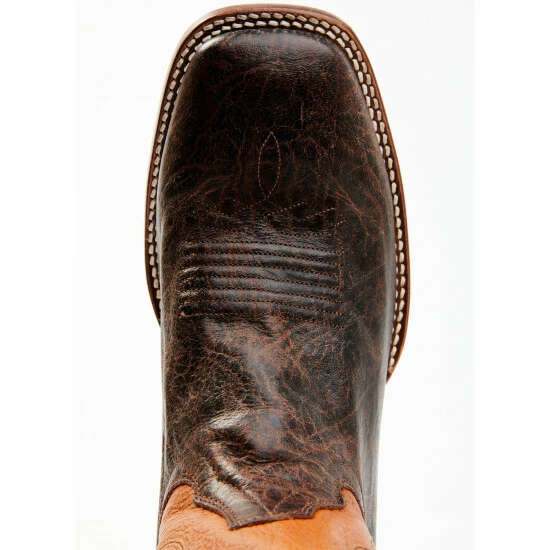 New ๐ฅ Cody James Men's Melbourne Cognac Leather Western ๐ฅพ Boots - Broad Square Toe Orange ๐ - Image 6