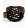 Top 10 🎁 Cody James Men's American Flag Leather Belt Brown 🎁