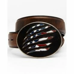 Top 10 🎁 Cody James Men's American Flag Leather Belt Brown 🎁