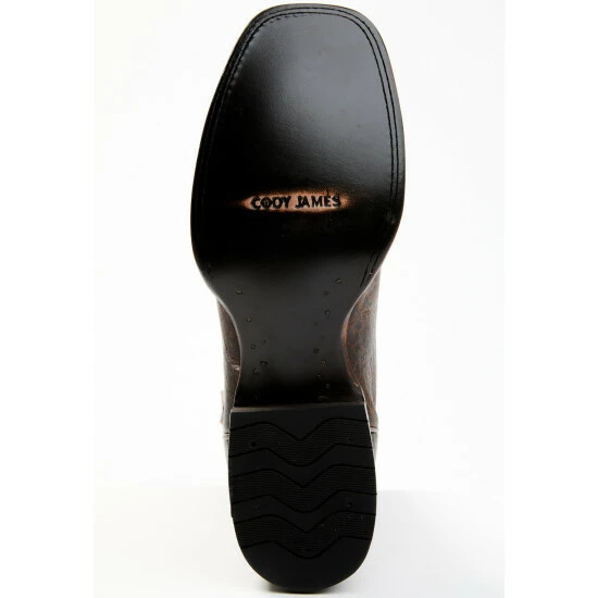 New ๐ฅ Cody James Men's Melbourne Cognac Leather Western ๐ฅพ Boots - Broad Square Toe Orange ๐ - Image 7