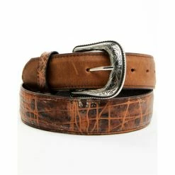 Best Pirce 🔥 Cody James Men's Elephant Embossed Belt Medium Brown 🥰