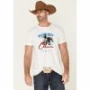 Promo ⌛ Cody James Men's Ivory Rodeo Classic Graphic Short Sleeve T-Shirt 👍