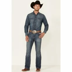 Cheap 👏 Cody James Men's Doc Medium Wash Stretch Slim Bootcut 👖 Jeans Blue ⌛