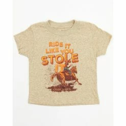 New ๐ Cody James Toddler-Boys' Ride It Like You Stole It Graphic T-Shirt Gold โจ