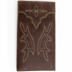 Budget 🔔 Cody James Men's Rodeo Stitched Leather Wallet Brown 👍
