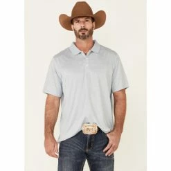 Promo 😉 Cody James Core Men's Bogey Stripe Short Sleeve Polo 👚 Shirt Light Blue 🎉