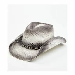 Best Pirce 😀 Cody James Men's Ombre Grey Bartolome Straw Hat 🔥