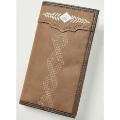 Cheapest ๐ Cody James Men's Southwestern Rodeo Checkbook Wallet Brown ๐
