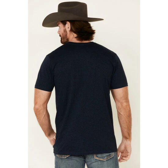 Brand new ๐ Cody James Men's Desert Bull Skull Graphic Short Sleeve T-Shirt Navy โญ - Image 5