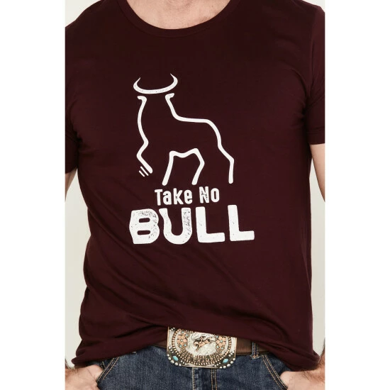 Best Sale โจ Cody James Men's Desert Bull Skull Western T-Shirt Burgundy ๐ - Image 3