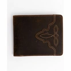 Best deal ๐ฅฐ Cody James Men's Boot Stitch Bi-Fold Leather Wallet Cognac โญ